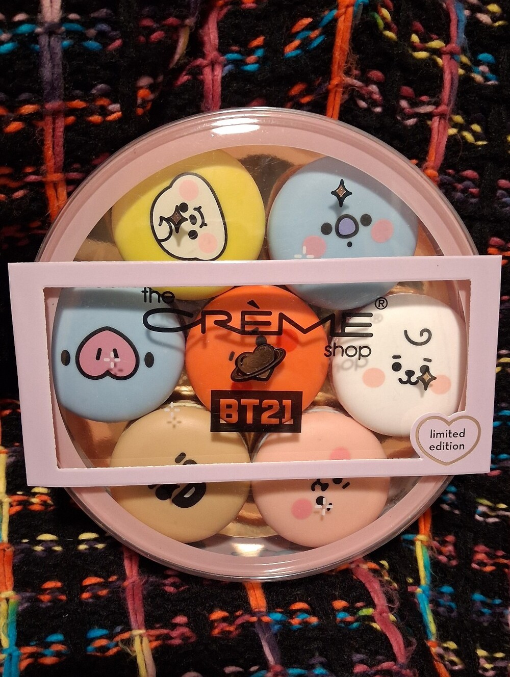 BT21 The Crème Shop Baby Macaron Lip Balm Set